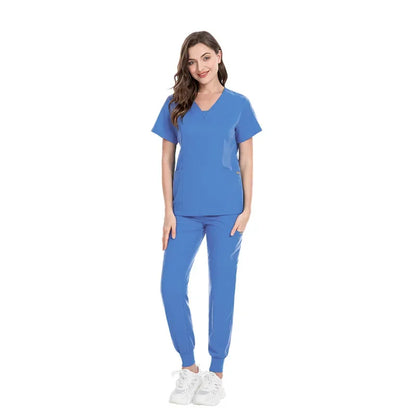 Cralom Slim Fit Medical Scrubs Set for Nursing, Surgery, Dental - Women's Professional Uniform