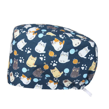 Cralom Women's Surgical Caps - Dental Nursing Hats for Pet Hospital