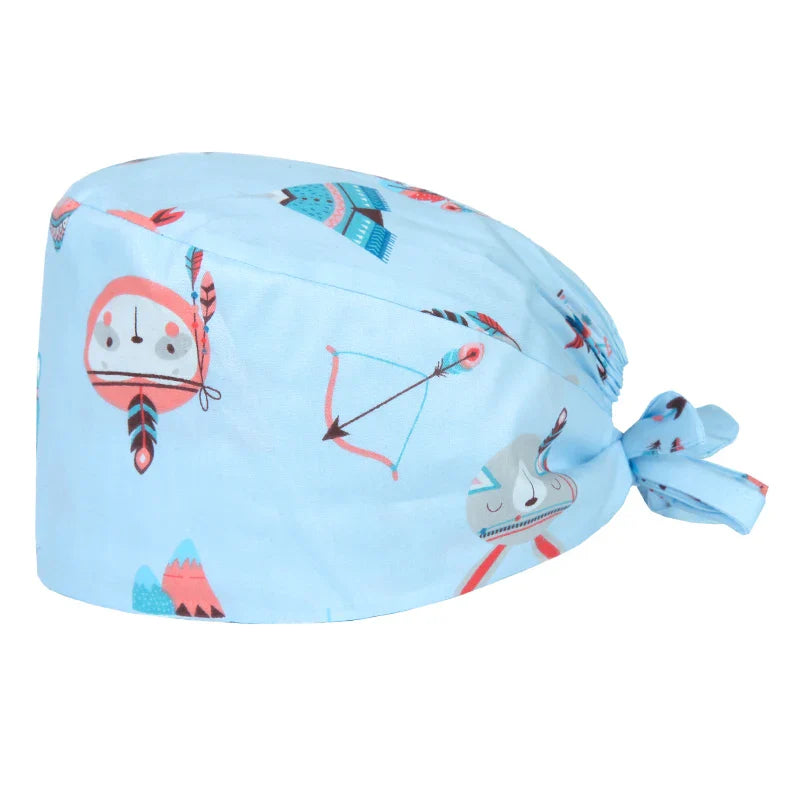 Cralom Cotton Surgical Hat for Nurses