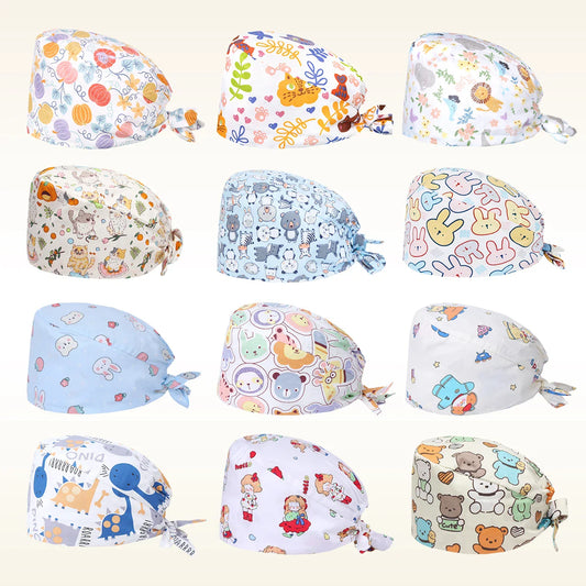 Cralom Women's Long Hair Dental Scrub Caps - Surgical & Lab Headwear