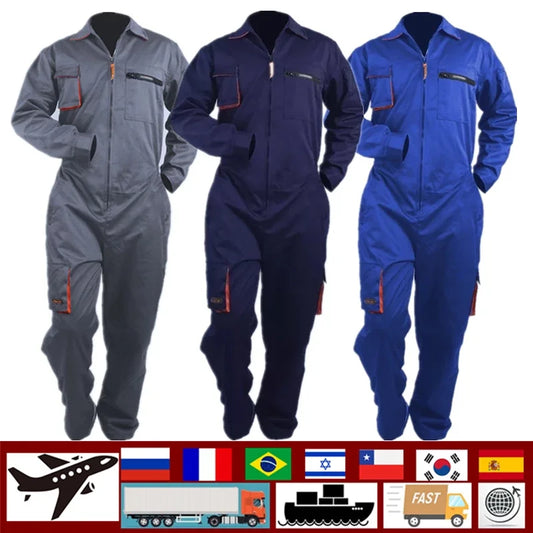Cralom Mechanics Plus Size Work Coveralls Overall for Car Repair Workshop