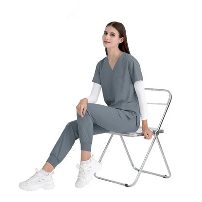 Cralom Short Sleeve Scrubs Sets for Women - Nursing Uniforms and Hospital Gowns