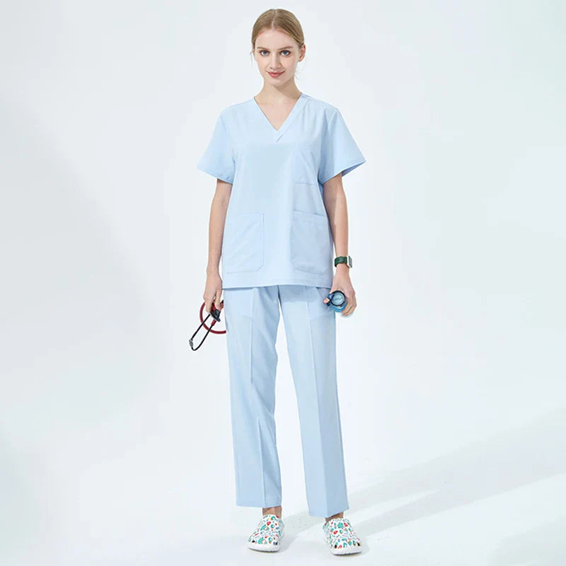 Cralom Women's Quick Dry Scrub Sets for Pet Hospital & Dental Clinic
