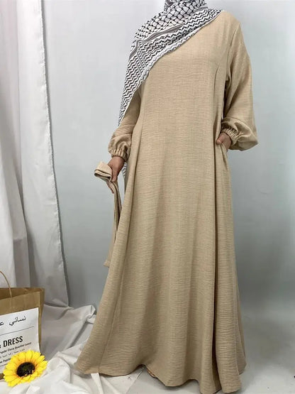 Cralom Ramadan Eid Mubarak Modest Niqab Abaya for Muslim Women