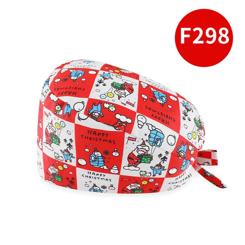 Cralom Cotton Nurse Scrub Cap: Adjustable and Breathable Dentist Hat