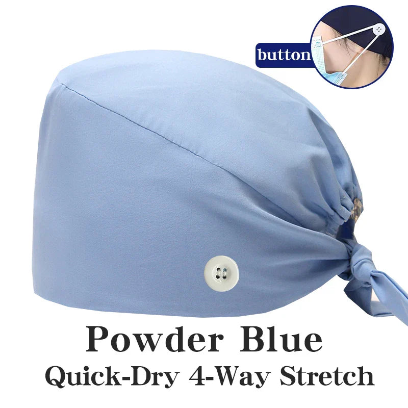 Cralom Summer Medical Caps for Beauty Salon, Spa & Clinic - Soft Surgical Hats