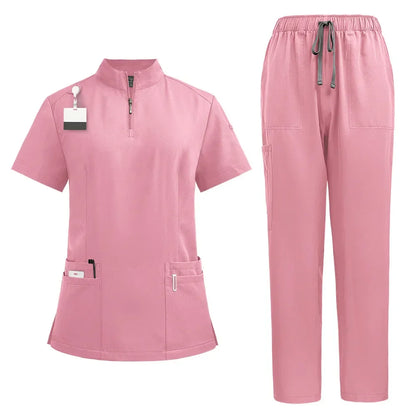 Cralom V-neck Scrubs Set for Hospital & Dental Surgery Work