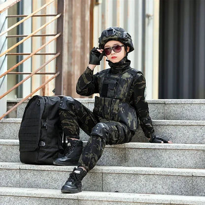 Cralom Kids Special Forces Combat Uniform in Creek Forest Camo