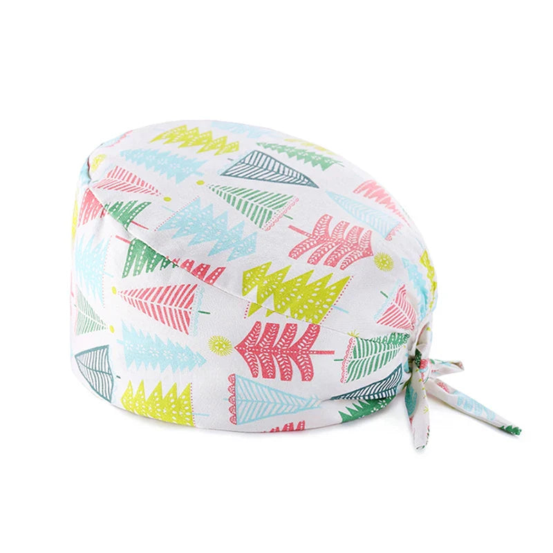 Cralom Cotton Nurse Scrub Cap: Adjustable and Breathable Dentist Hat