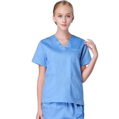 Cralom Cotton Nursing Scrubs Set - Hospital Medical Workwear