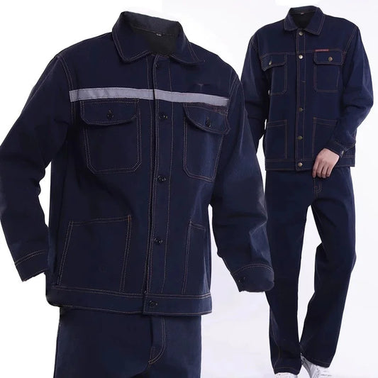 Cralom Heat-Resistant Welding Workwear Set for Construction Site - Rugged Protection