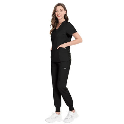 Cralom Slim Fit Medical Scrubs Set for Nursing, Surgery, Dental - Women's Professional Uniform