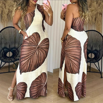 Cralom Printed Sleeveless Sexy Slim Fit Dress Summer 2025