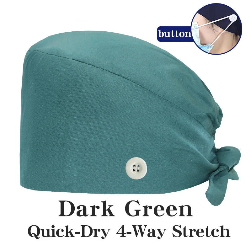 Cralom Summer Medical Caps for Beauty Salon, Spa & Clinic - Soft Surgical Hats