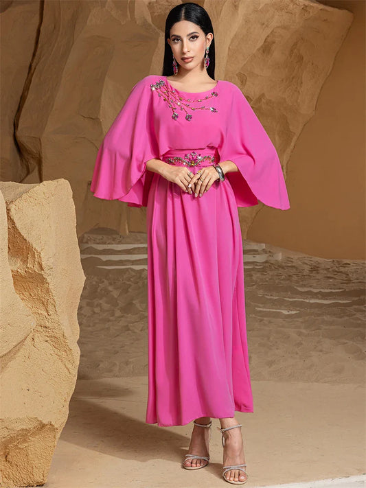 Cralom Ramadan Satin Abaya: Luxury Muslim Fashion & African Dresses