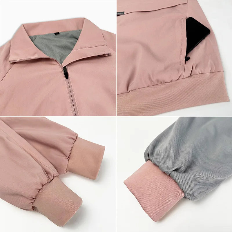 Cralom Pink Winter Scrubs Coat - Nurse Dental Surgery Uniform