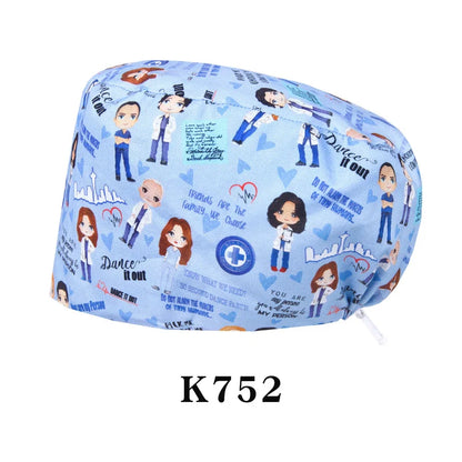 Cralom Shiba Inu Surgeon Scrub Cap - Unisex Surgical Hat in Cute Design
