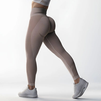 Cralom High Waist Seamless Yoga Leggings - Active Fitness Tights