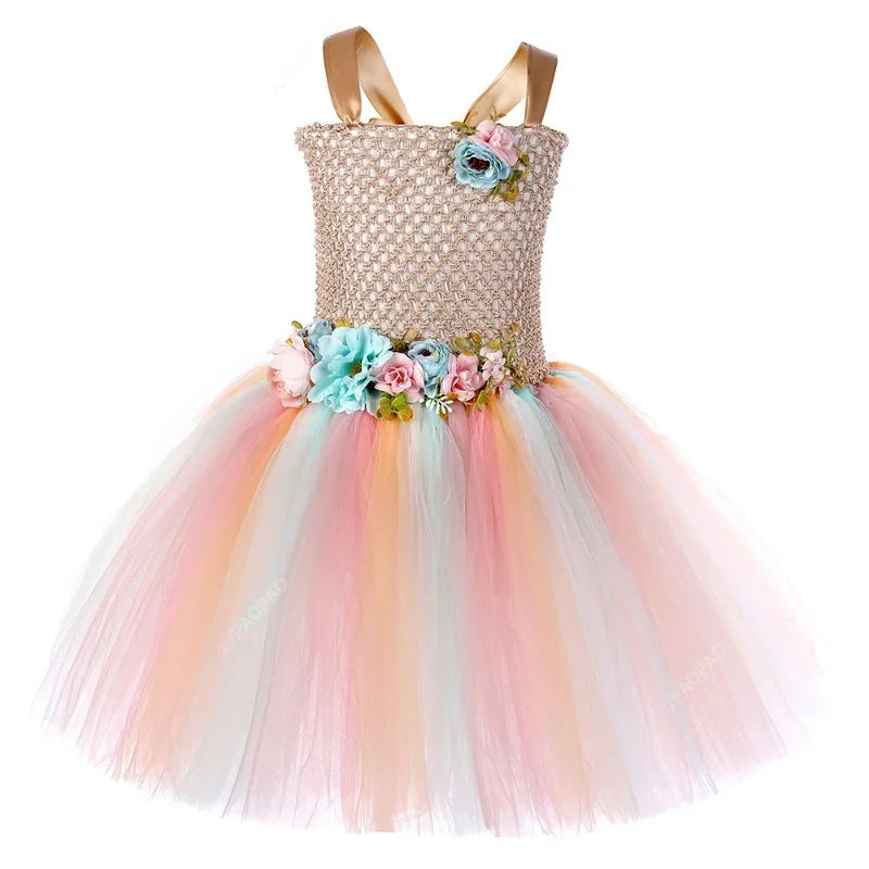 Cralom Fairy Tutu Dress with Wings - Halloween Cosplay Costume