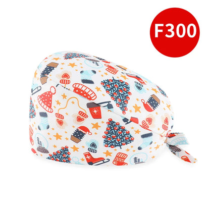 Cralom Cotton Nurse Scrub Cap: Adjustable and Breathable Dentist Hat
