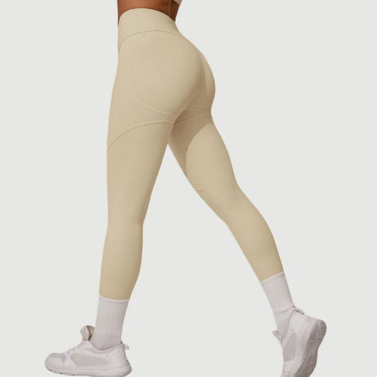 Cralom High Waist Yoga Pants - Tummy Control & Hip Lifting Fitness Tights