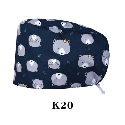 Cralom Shiba Inu Surgeon Scrub Cap - Unisex Surgical Hat in Cute Design