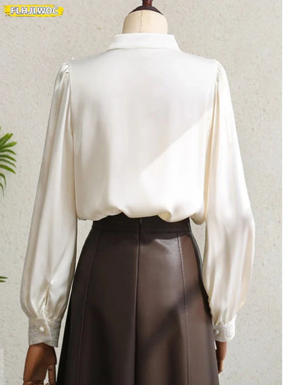 Cralom Women's Chinese Style Embroidered Long Sleeve Blouse Stand Collar Frog Buttons