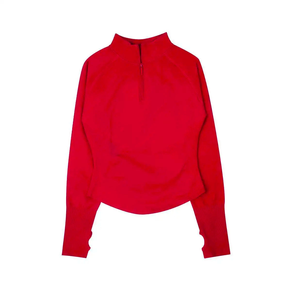 Cralom Seamless Impact Half-Zip Gym Top for Women