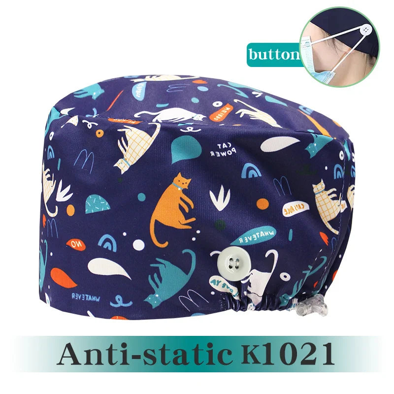 Cralom Silky Surgeon Cap Soft Scrub Hat for Medical Professionals