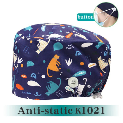 Cralom Silky Surgeon Cap Soft Scrub Hat for Medical Professionals