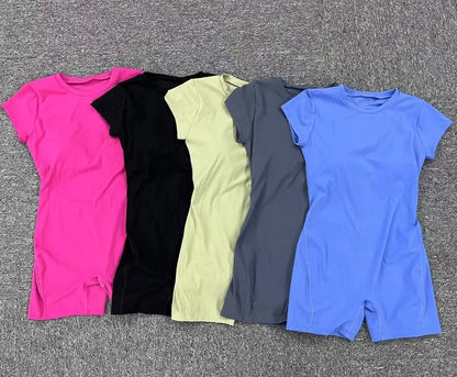 Cralom Seamless Yoga Jumpsuit for Gym & Workout - Booty Lift Fit Tights