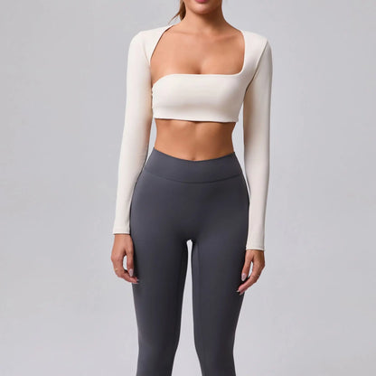 Cralom Women's Lightweight Long Sleeve Yoga Tunic for Outdoor Sports & Fitness