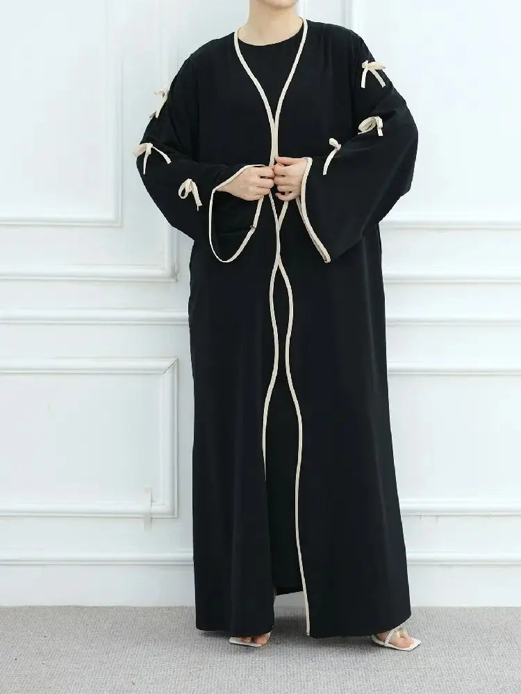 Cralom Butterfly Kimono Abaya Set - Modest Muslim Dress