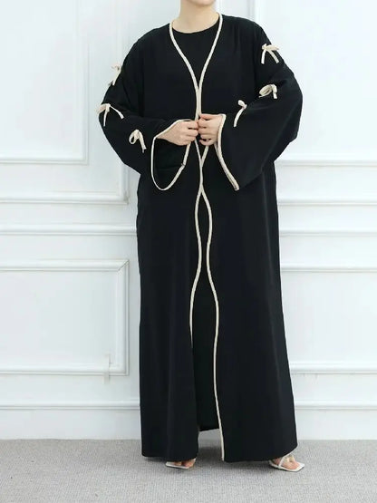 Cralom Butterfly Kimono Abaya Set - Modest Muslim Dress