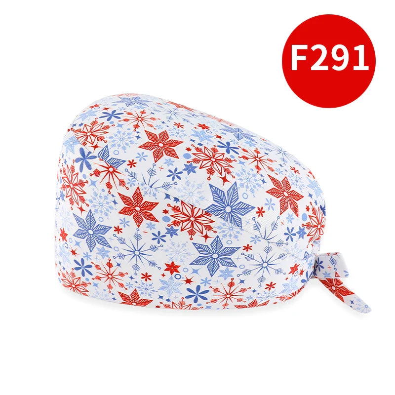 Cralom Cotton Nurse Scrub Cap: Adjustable and Breathable Dentist Hat