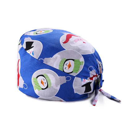 Cralom Cotton Nurse Scrub Cap: Adjustable and Breathable Dentist Hat