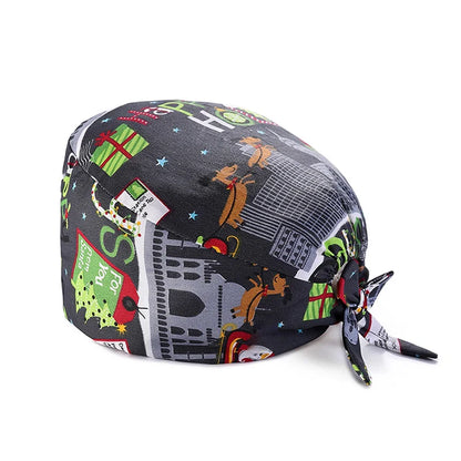 Cralom Cotton Nurse Scrub Cap: Adjustable and Breathable Dentist Hat