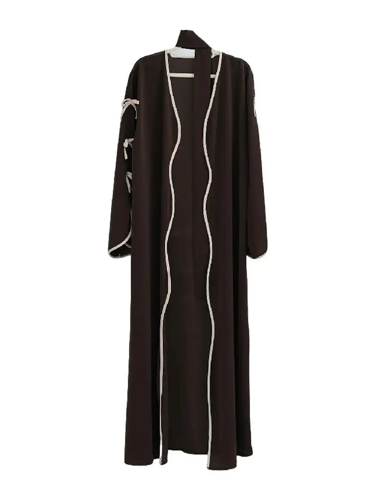 Cralom Butterfly Kimono Abaya Set - Modest Muslim Dress