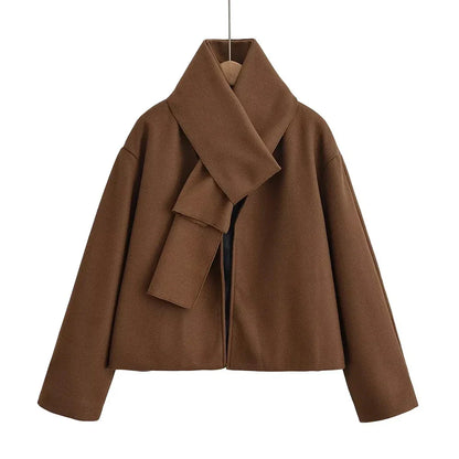Cralom V Neck Minimalist Casual Jacket for Women