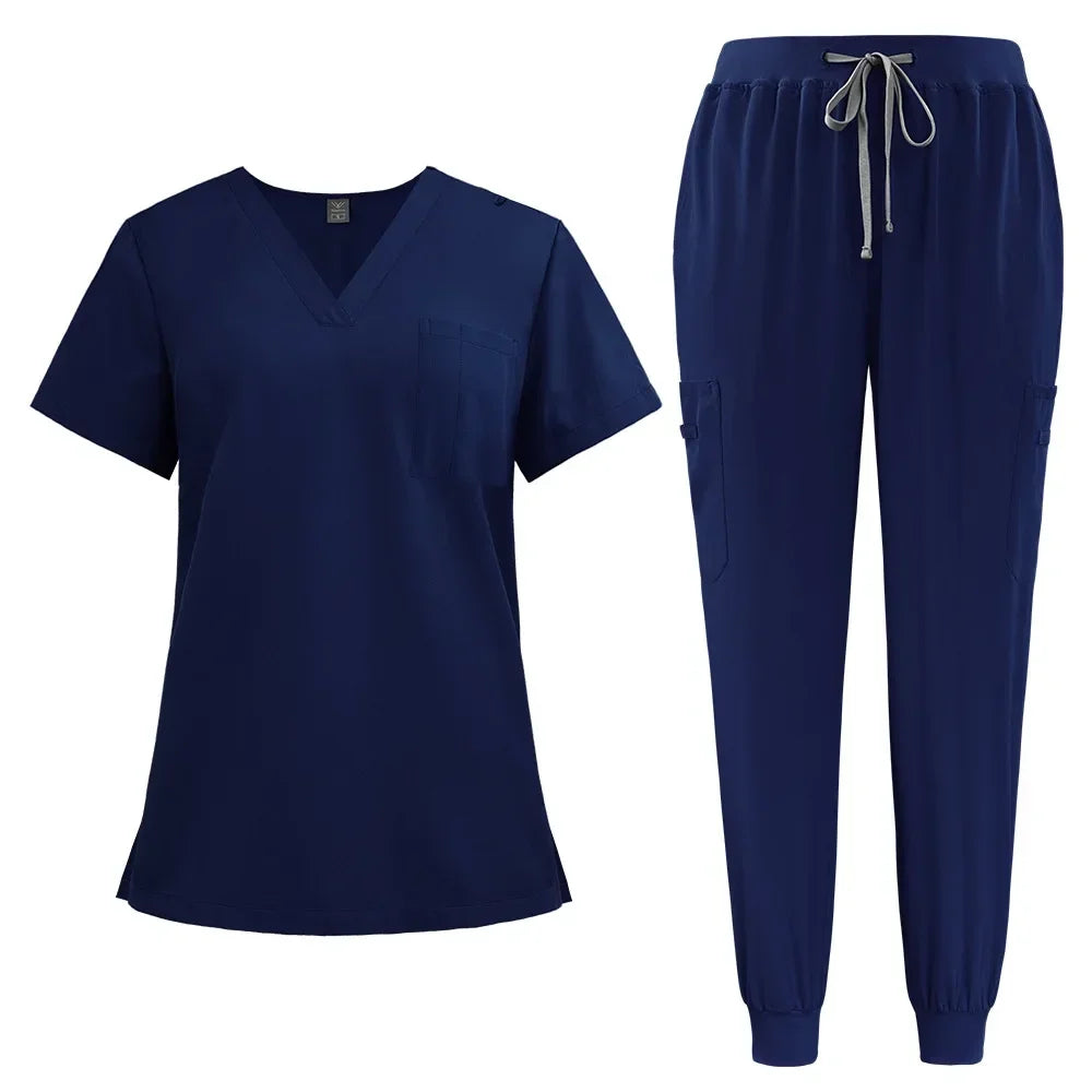 Cralom Unisex Nurse Scrubs Set - Hospital Surgical Workwear