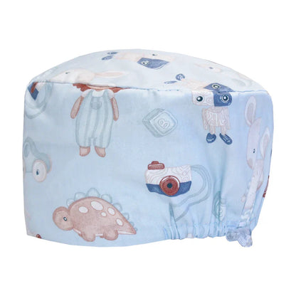 Cralom Cartoon Print Scrub Cap - Comfortable Women's Nurse Hat