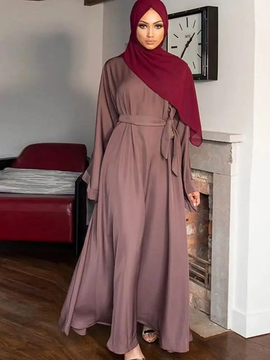 Helynys Luxury Abaya Maxi Dress Kaftan for Modest Muslim Women