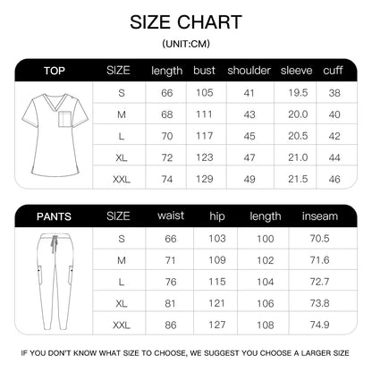 Cralom Premium Nurse Scrubs Set - Clinical Style for Anti-Wrinkle Medical Uniforms