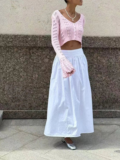 Cralom Knitted Sweaters: Women's Flare Sleeve Cardigan, Vintage Style Jumpers 2025