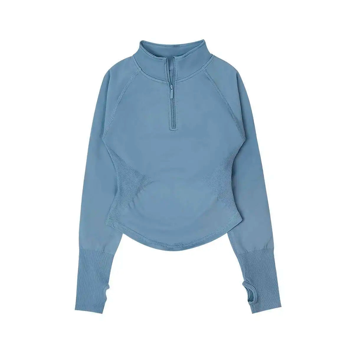 Cralom Seamless Impact Half-Zip Gym Top for Women