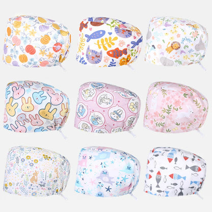 Cralom Cotton Scrub Caps - Unisex Nursing Surgical Medical Hat for Stylish Professionals
