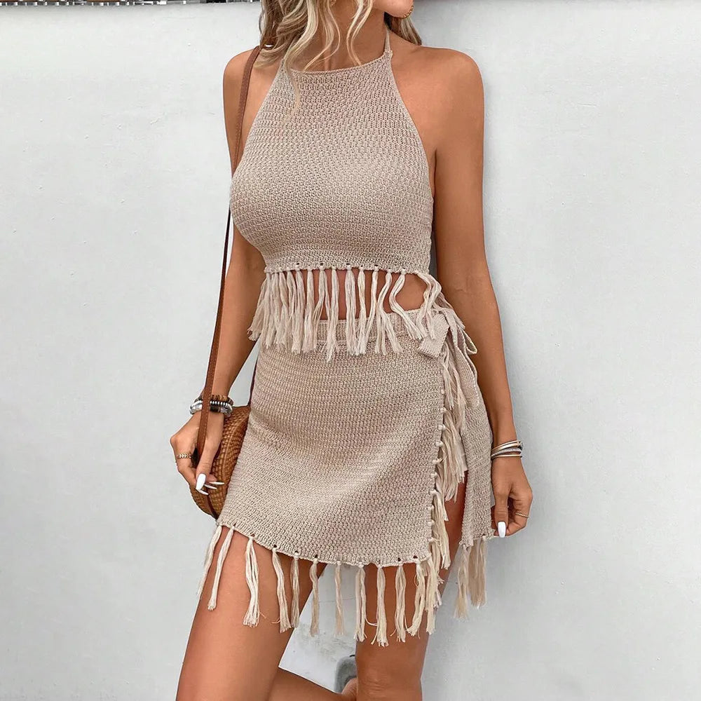 Cralom Tassel Suspender Top Set