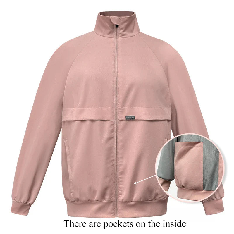 Cralom Pink Winter Scrubs Coat - Nurse Dental Surgery Uniform