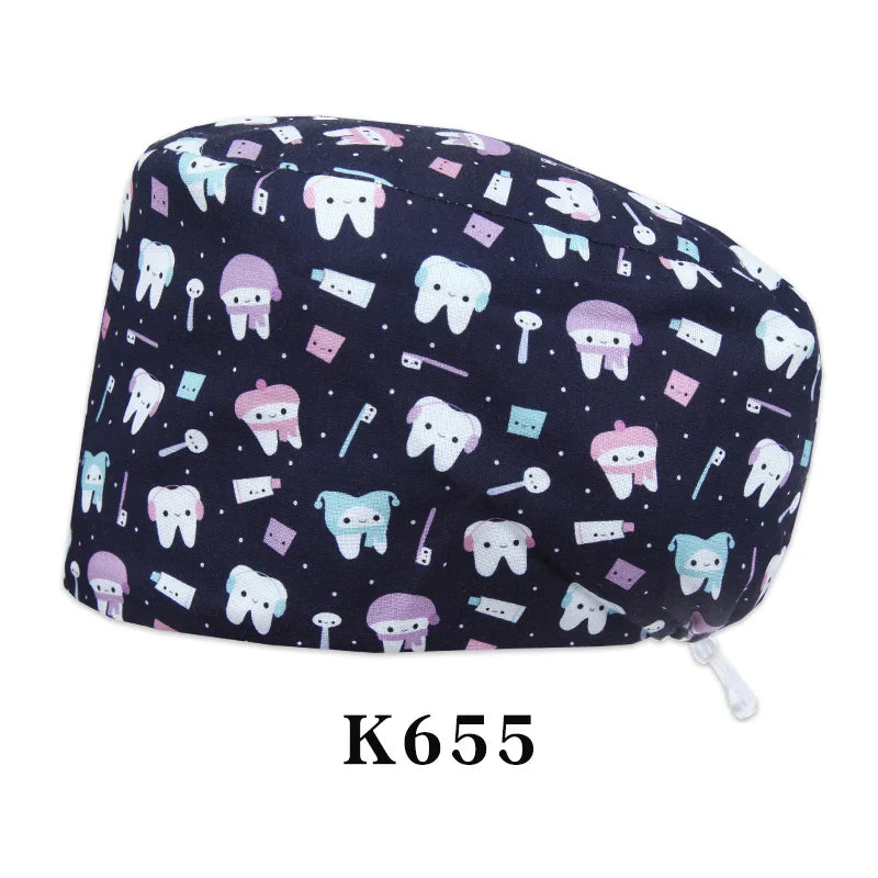 Cralom Shiba Inu Surgeon Scrub Cap - Unisex Surgical Hat in Cute Design