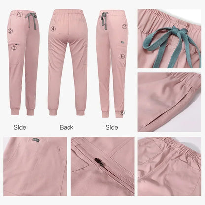 Cralom Unisex Stretch Scrub Sets: Professional Healthcare Nursing Uniforms